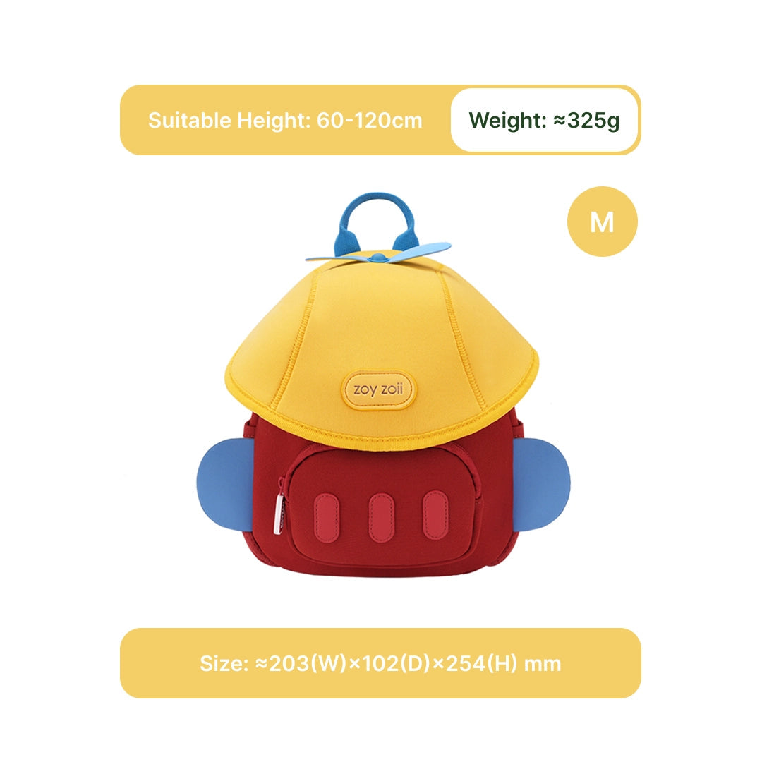 Zoyzoii – Mushroom Kids Backpack: Plane