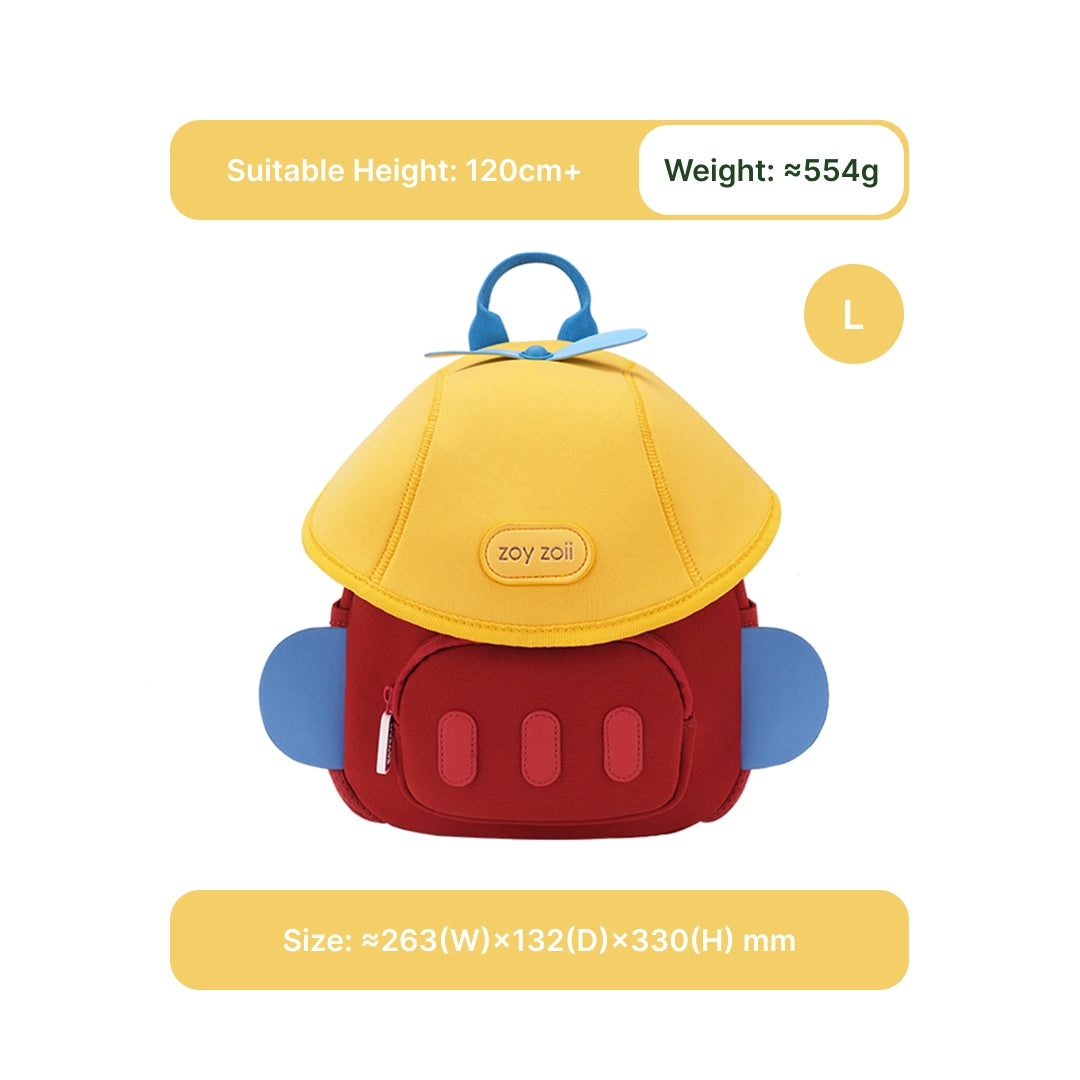 Zoyzoii – Mushroom Kids Backpack: Plane