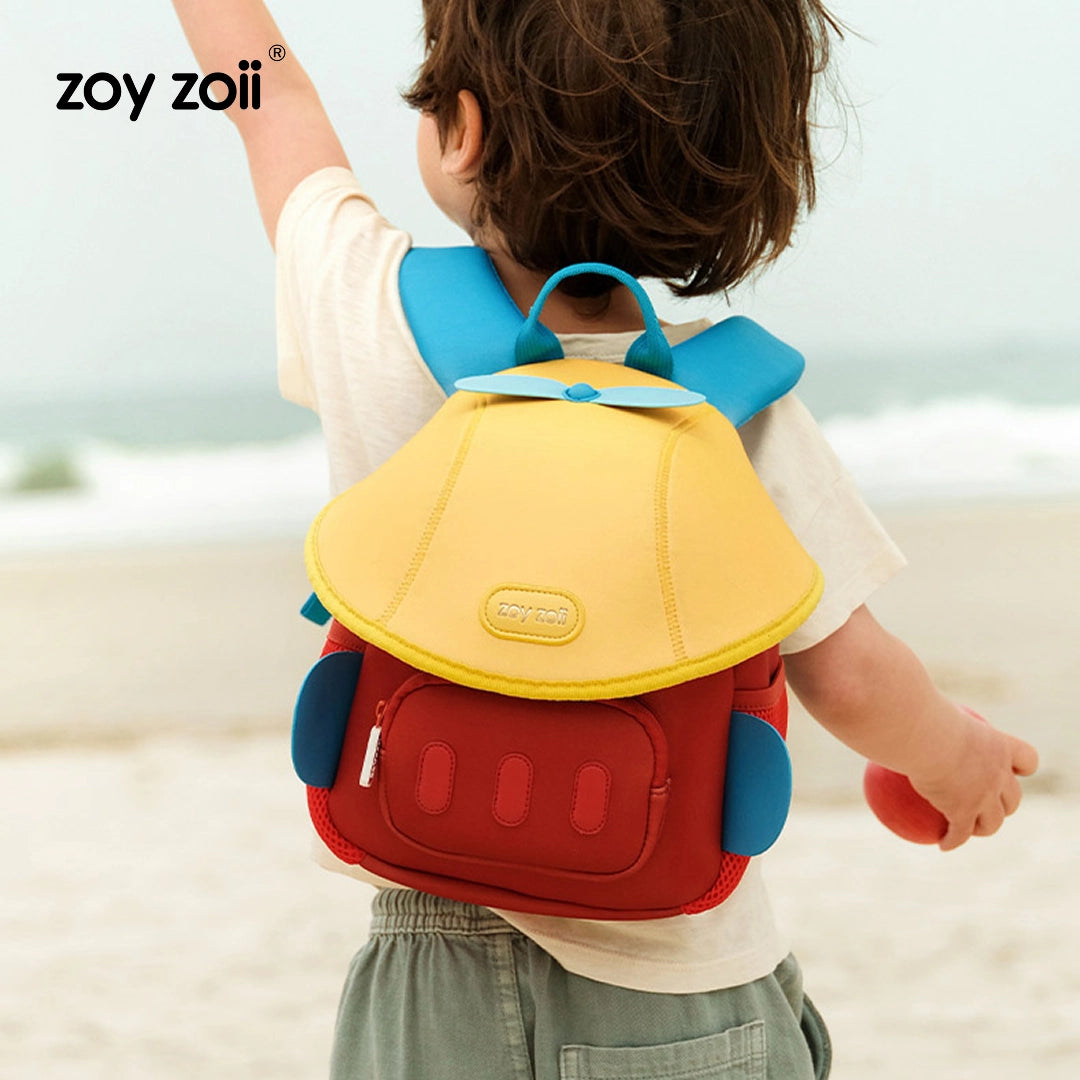 Zoyzoii – Mushroom Kids Backpack: Plane