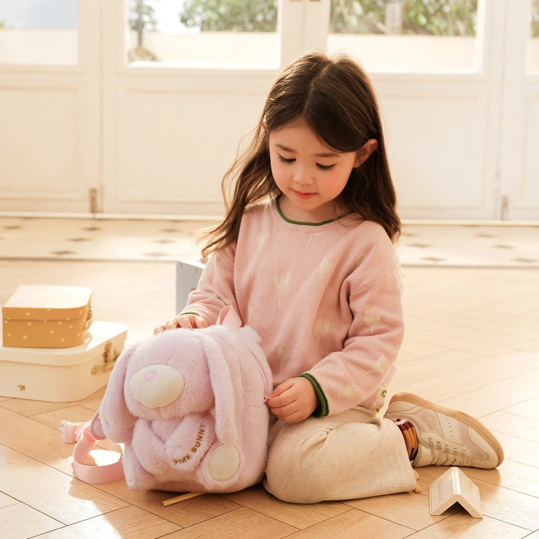 Zoyzoii – Plush Animal Kids Backpack: Bunny