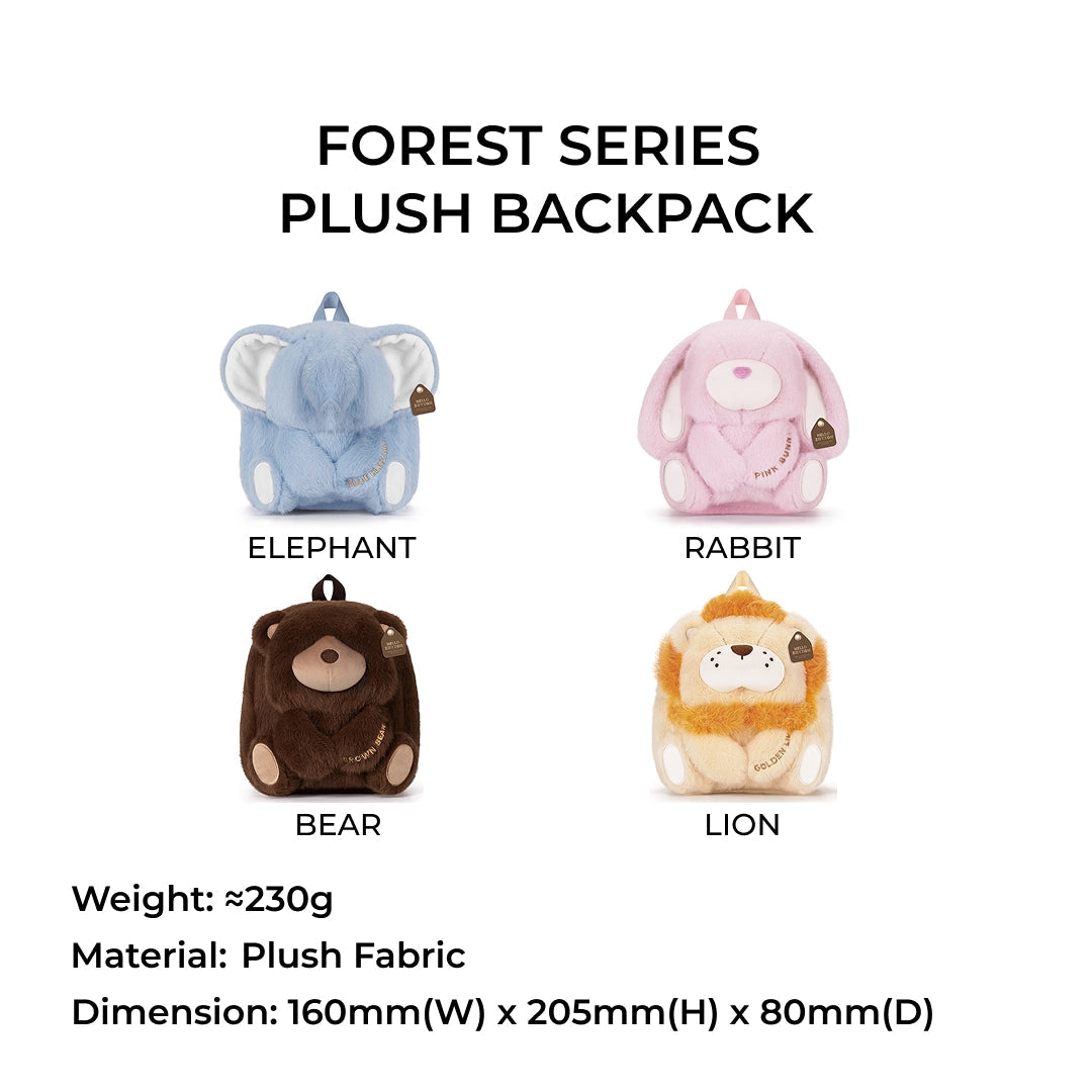 Zoyzoii – Plush Animal Kids Backpack: Bunny