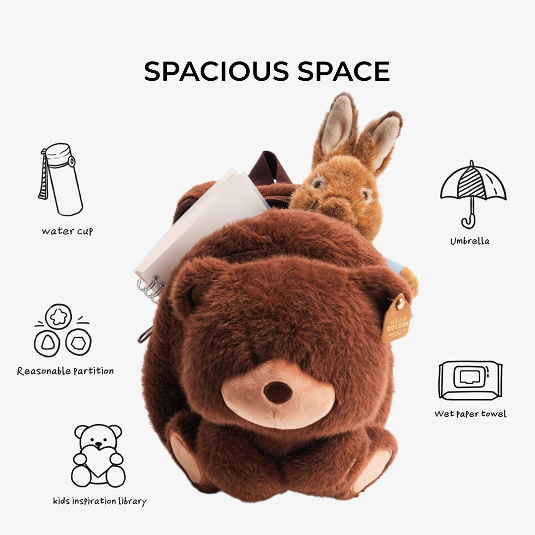 Zoyzoii – Plush Animal Kids Backpack: Bunny