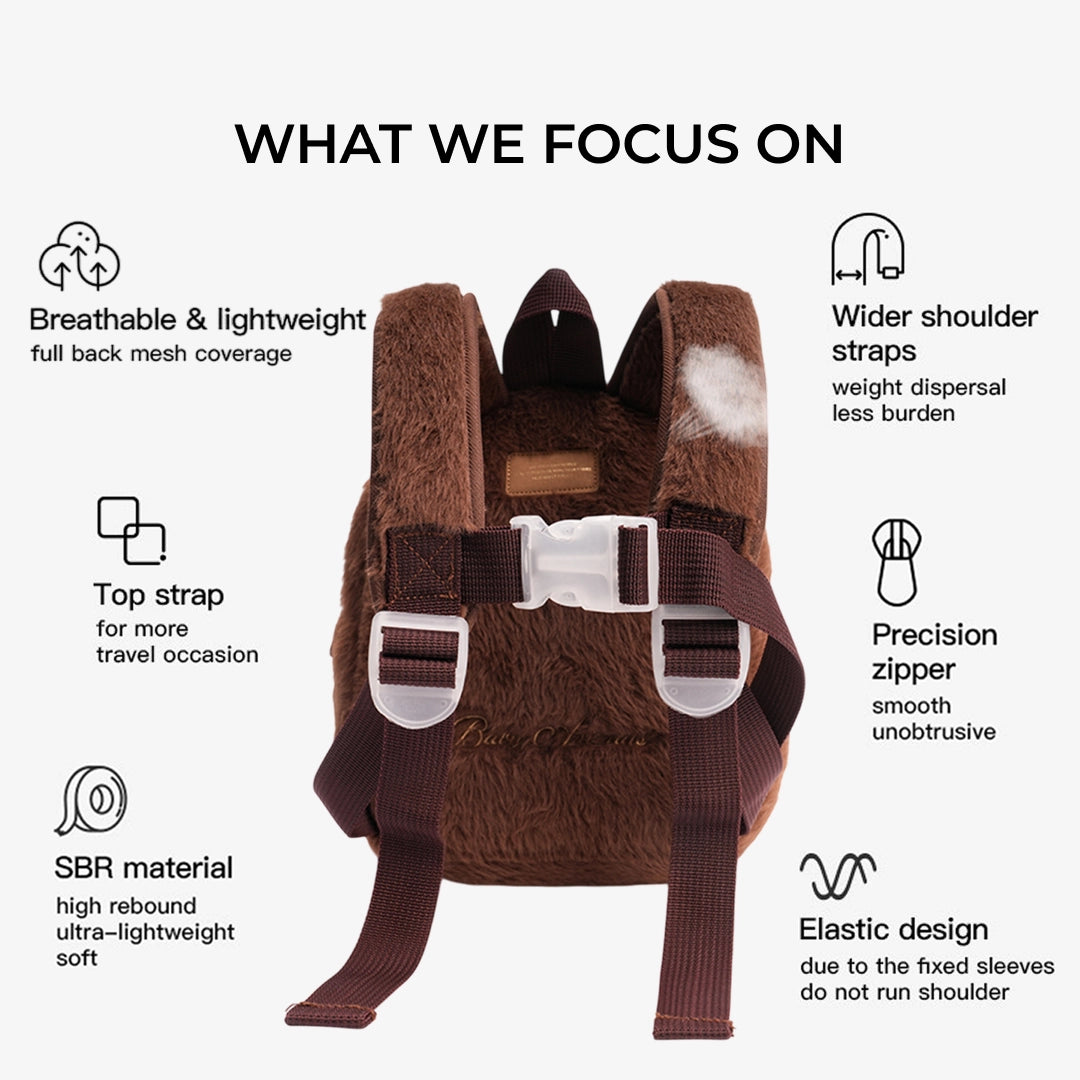 Zoyzoii – Plush Animal Kids Backpack: Bunny