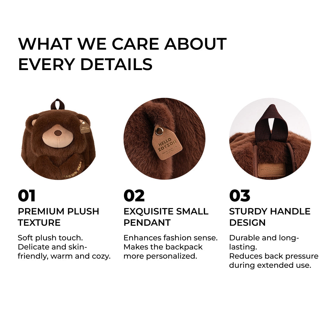 Zoyzoii – Plush Animal Kids Backpack: Elephant
